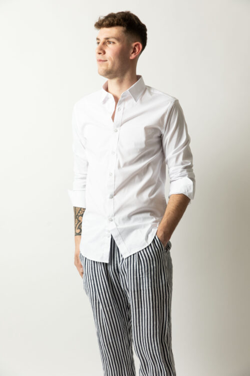 pantalone a righe